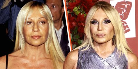 what is donatella versace known for|Donatella Versace then and now.